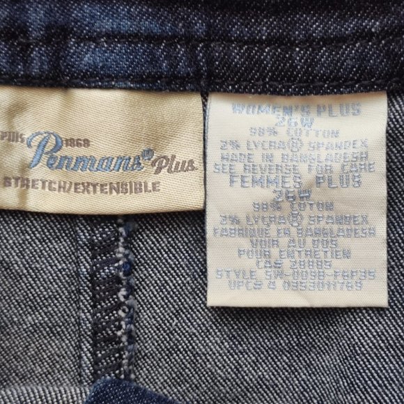 Permans plus jeans skirt denim women's large size 26W - Picture 4 of 5